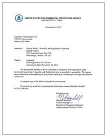 EPA Establishment. No 087640-KOR-001